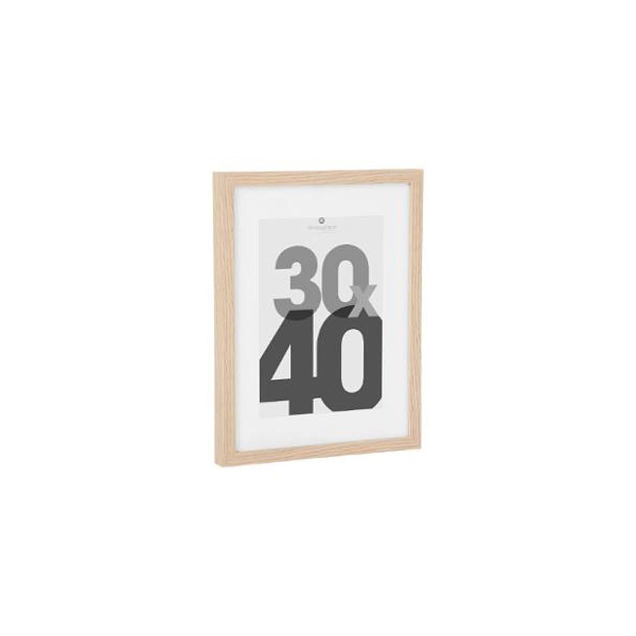 Voir la diapositive 2 : ATMOSPHERA Cadre photo bois  eva  30x40cm naturel