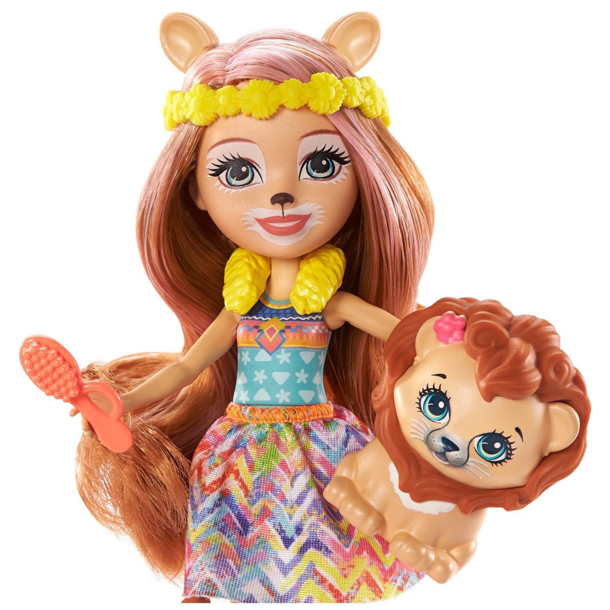 MATTEL Enchantimals Coffret - Lacey Lion et Manesy - Salon de coiffure