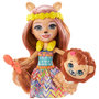 Voir la diapositive 2 : MATTEL Enchantimals Coffret - Lacey Lion et Manesy - Salon de coiffure