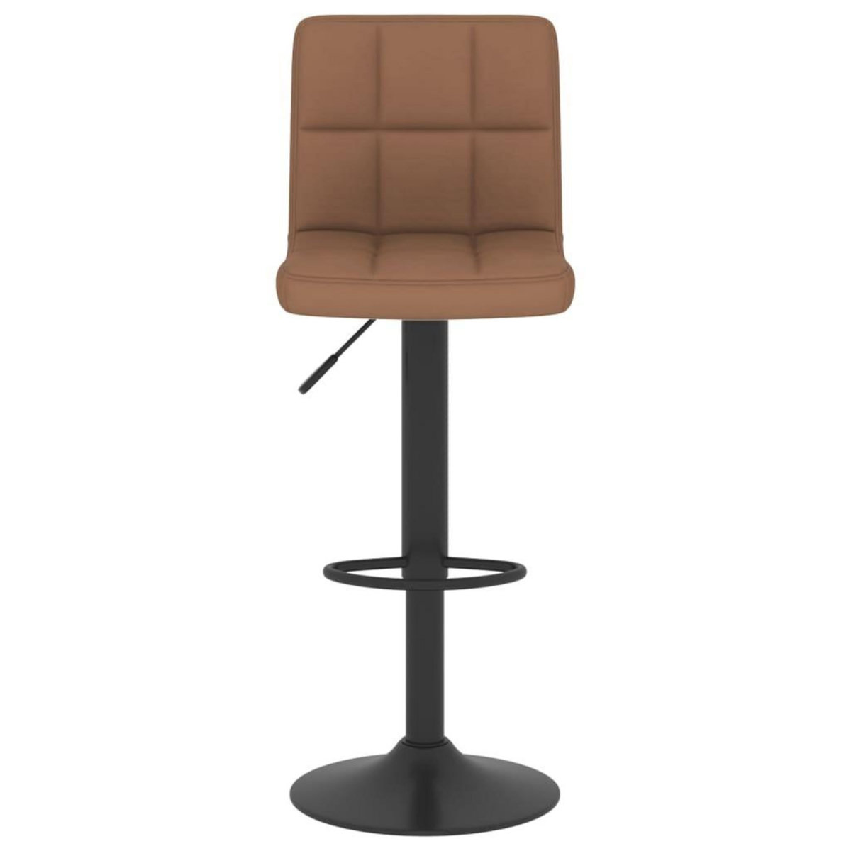 VIDAXL Tabourets de bar lot de 2 marron tissu