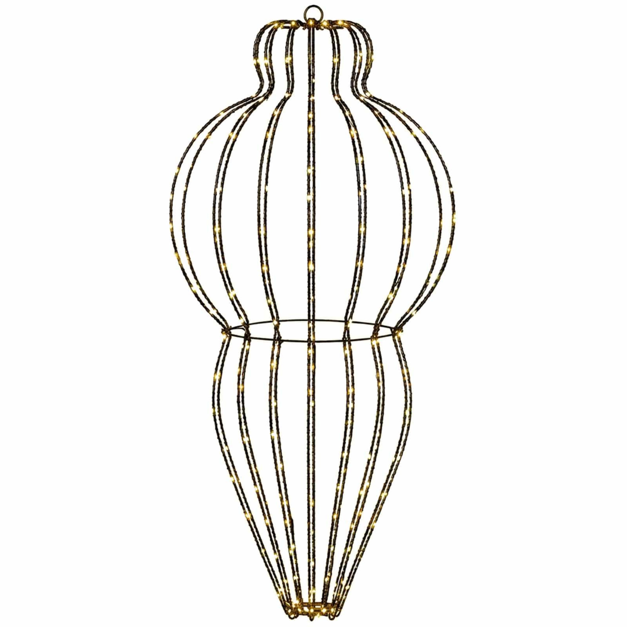 VIDAXL Lumiere de finial de Noël 320 LED Blanc chaud Ø 40 x 75 cm