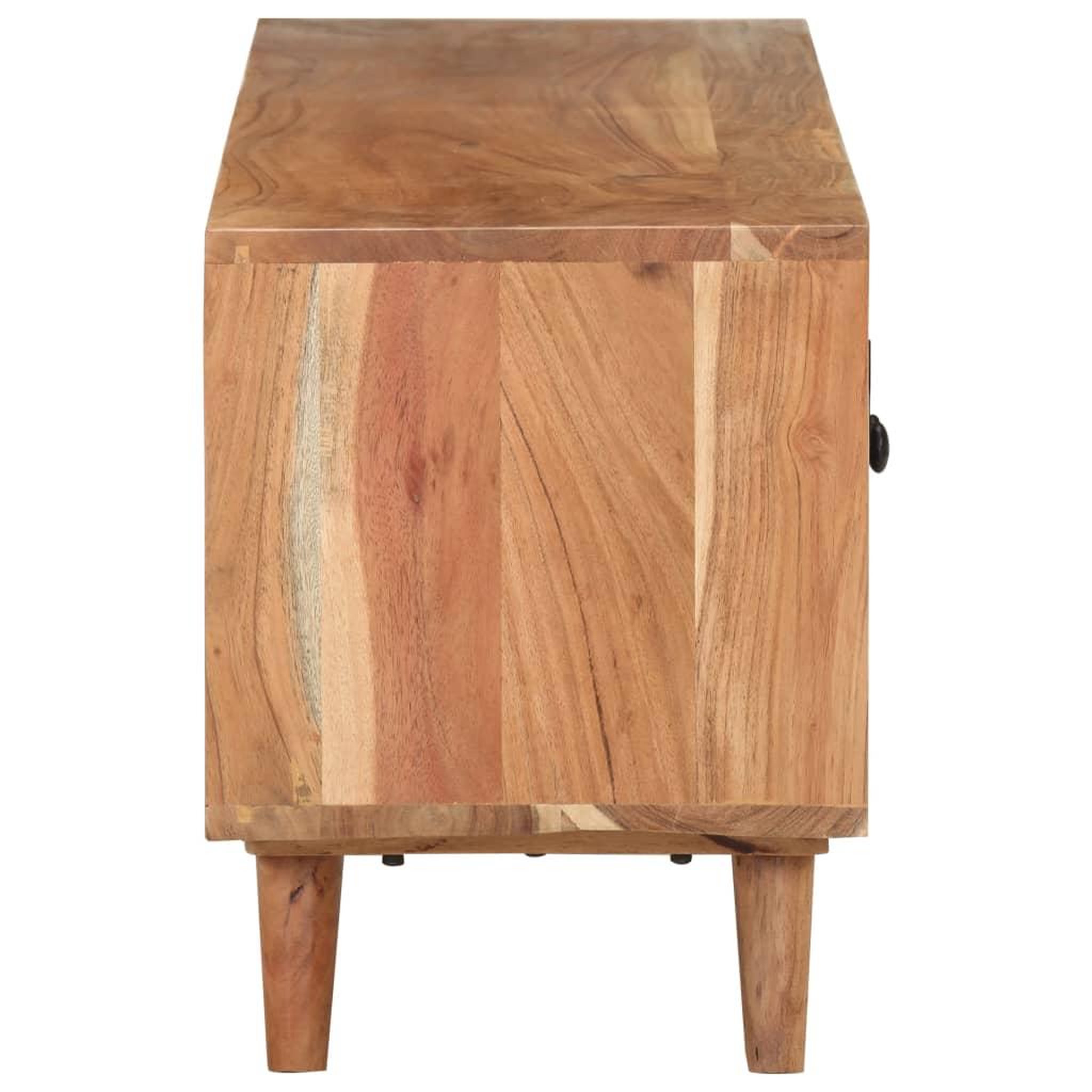 Voir la diapositive 4 : VIDAXL Meuble tv 115x30x39 cm bois d'acacia massif