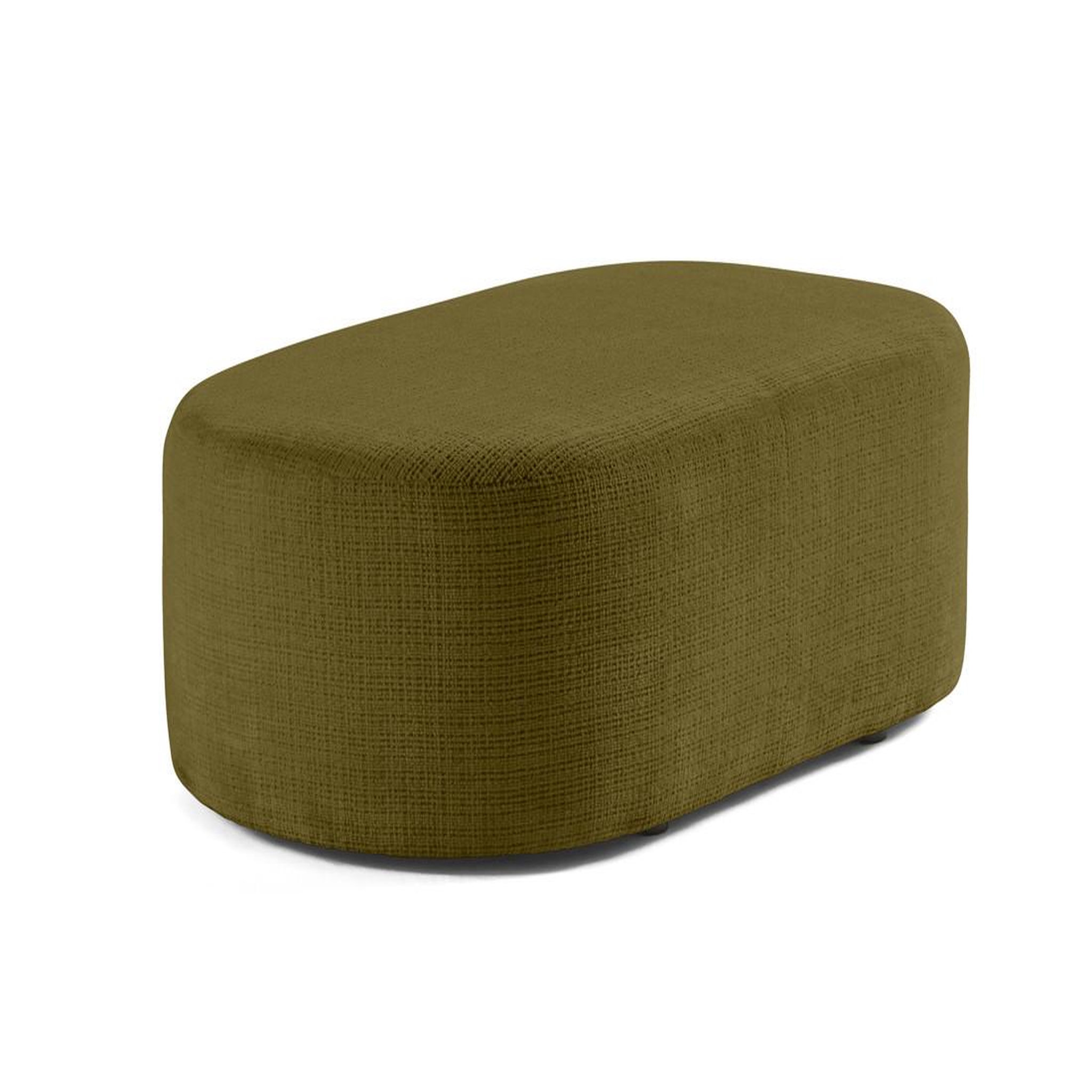 Voir la diapositive 3 : BEST MOBILIER Miro - pouf en velours texturé