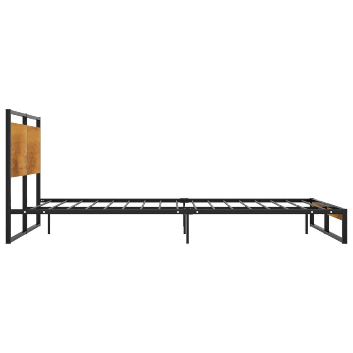 VIDAXL Cadre de lit sans matelas metal 120x200 cm
