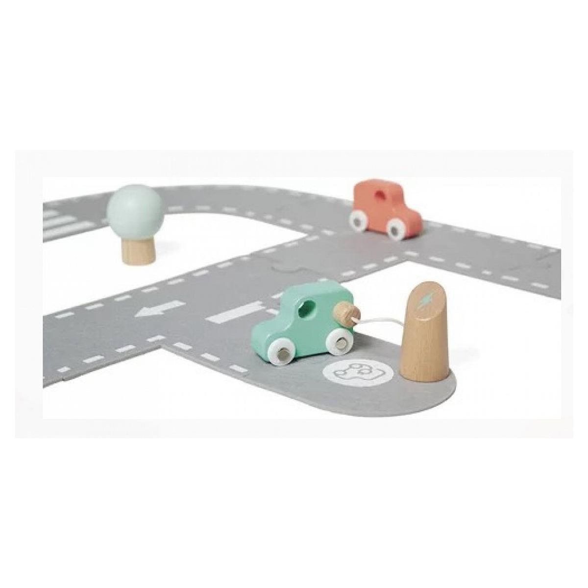 Juratoys-Janod Bolid Circuit feutrine et bois J04631