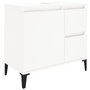 Voir la diapositive 2 : VIDAXL Armoire de salle de bain blanc 65x33x60 cm bois d'ingenierie