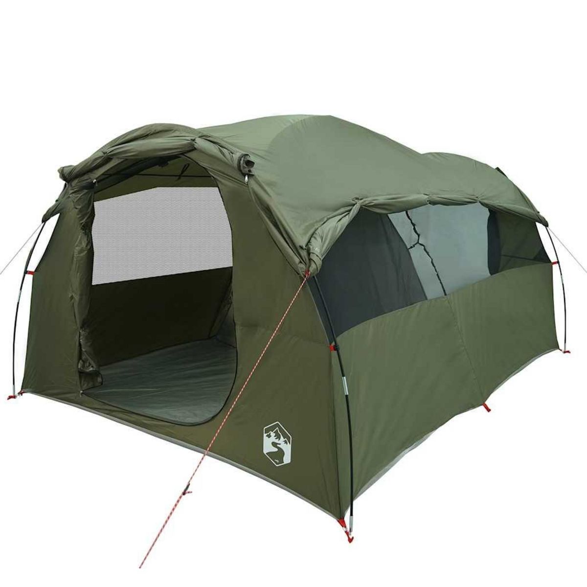 VIDAXL Tente familiale tunnel 6 personnes vert olive impermeable