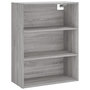 Voir la diapositive 5 : VIDAXL Buffet haut Sonoma gris 69,5x34x180 cm Bois d'ingenierie