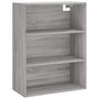 Voir la diapositive 5 : VIDAXL Buffet haut Sonoma gris 69,5x34x180 cm Bois d'ingenierie