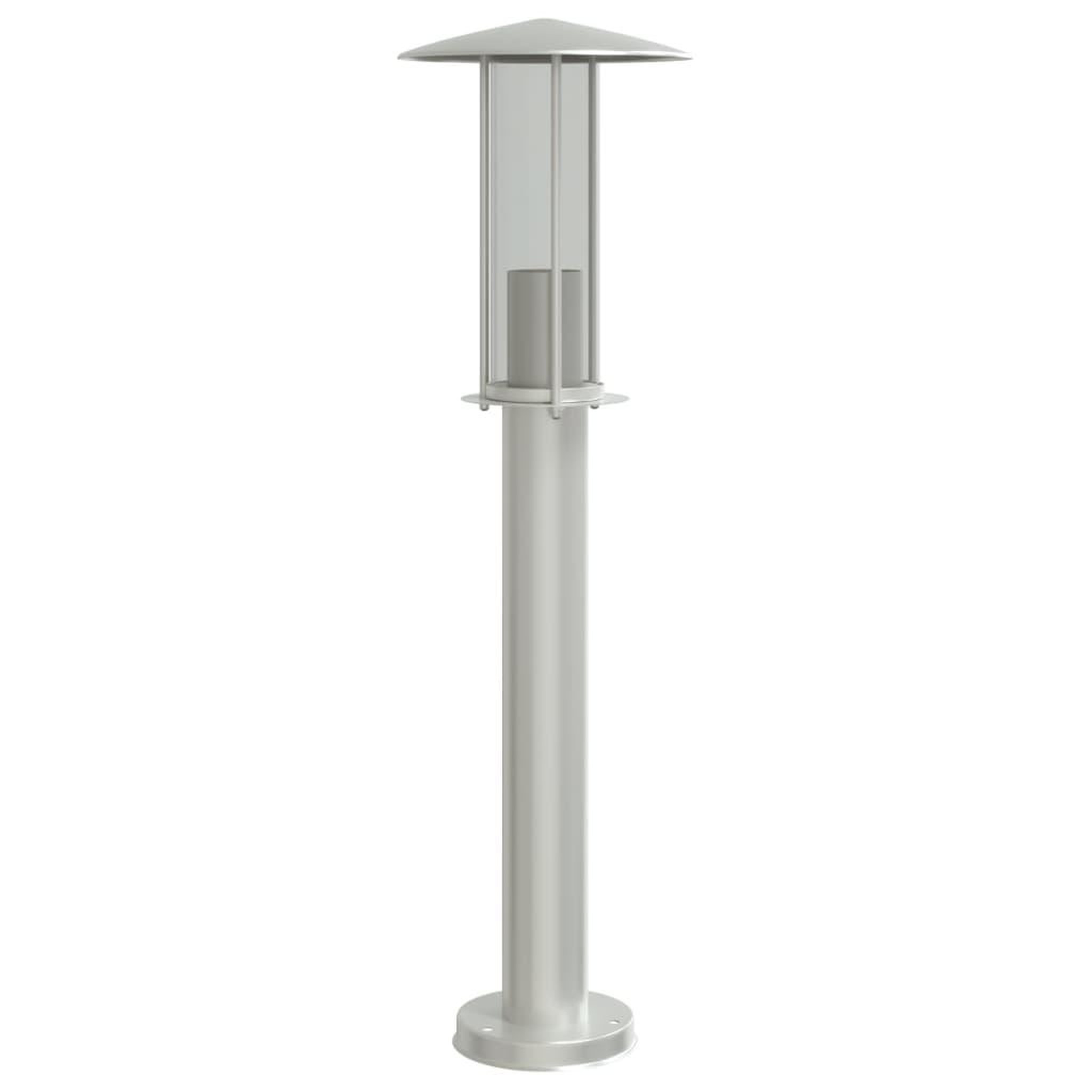 Voir la diapositive 5 : VIDAXL Lampadaire d'exterieur argente 60 cm acier inoxydable