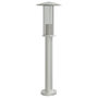 Voir la diapositive 5 : VIDAXL Lampadaire d'exterieur argente 60 cm acier inoxydable