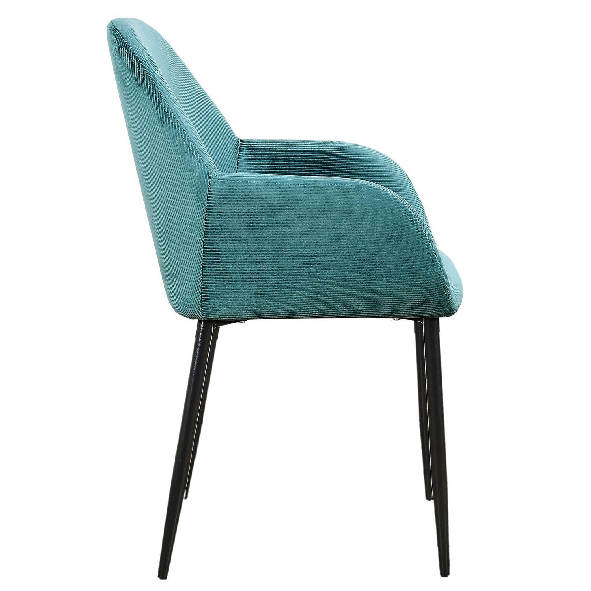 Voir la diapositive 3 : TOILINUX 2 fauteuils de table design velours giulia