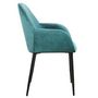 Voir la diapositive 3 : The Home Deco Factory 2 Fauteuils de table design velours Giulia