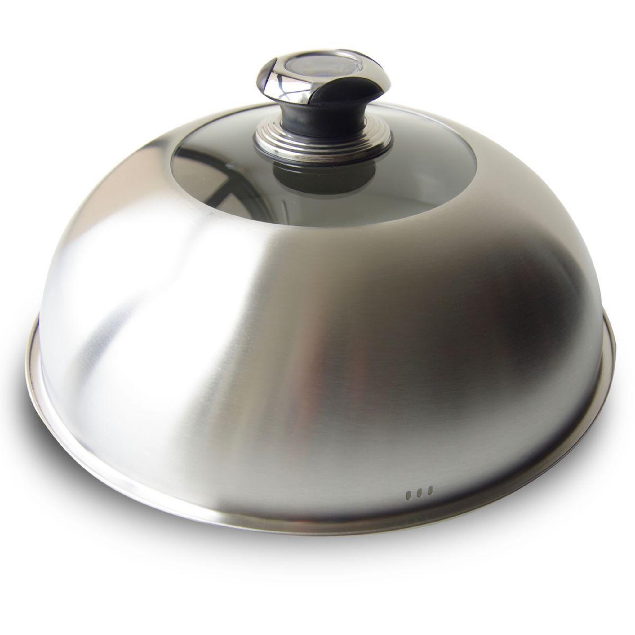 Le marquier Cloche pour plancha cloche inox thermometre