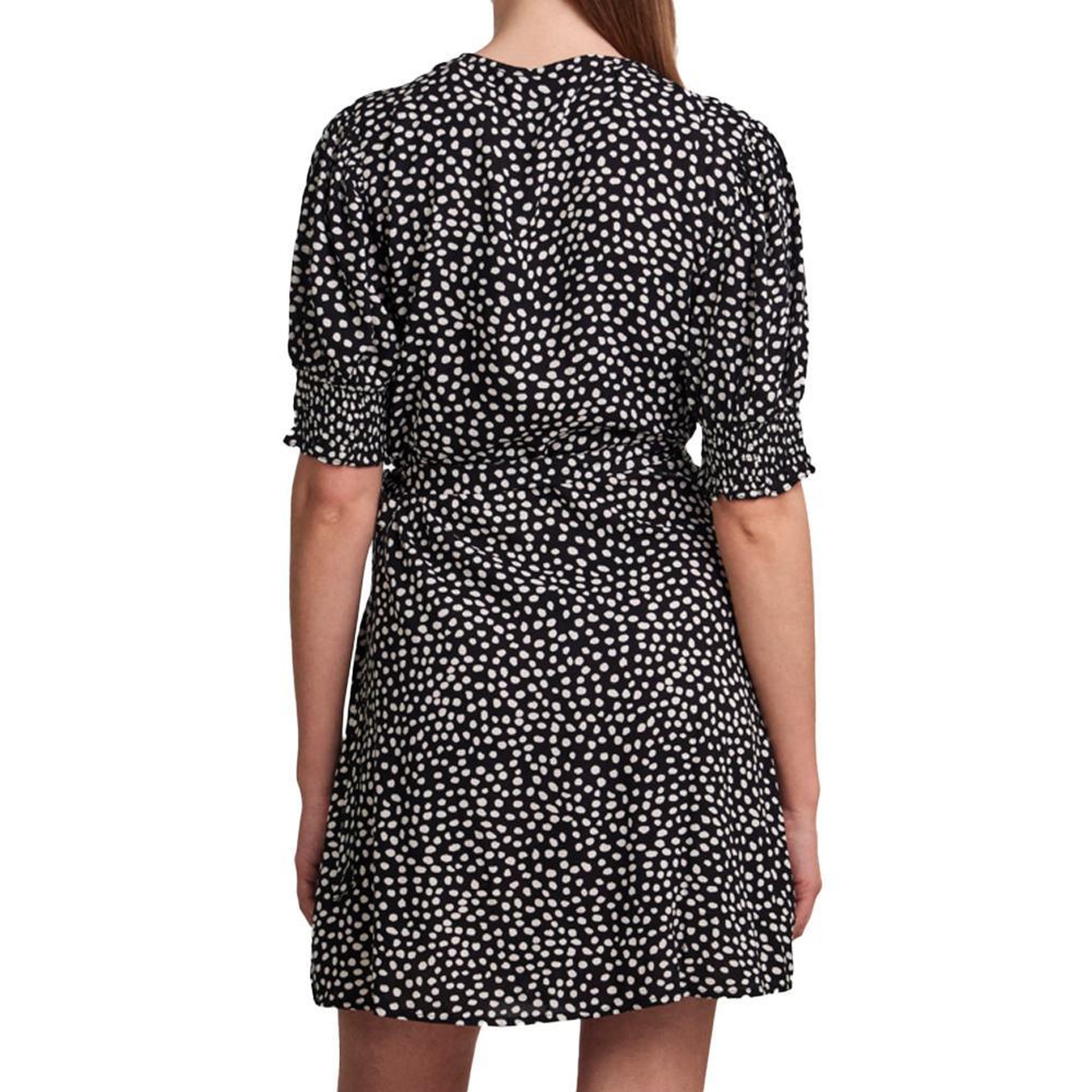 Voir la diapositive 2 : Pieces Robe Noire à Motifs Femme Pieces Tala