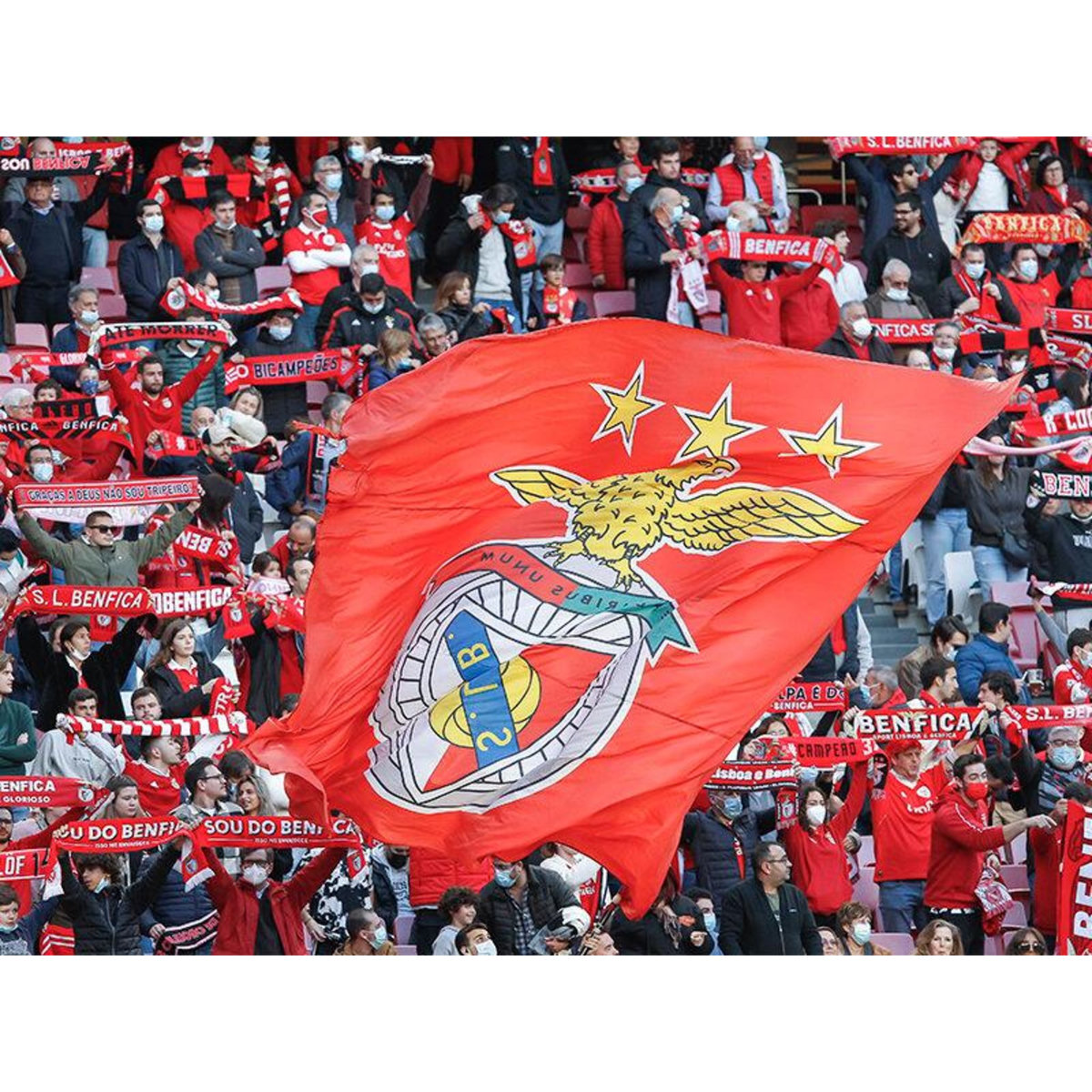 Smartbox Visite du stade de Luz, musée Sport Lisboa e Benfica, écharpe et dîner au Luz by Chakall pour 2 - Coffret Cadeau Sport & Aventure