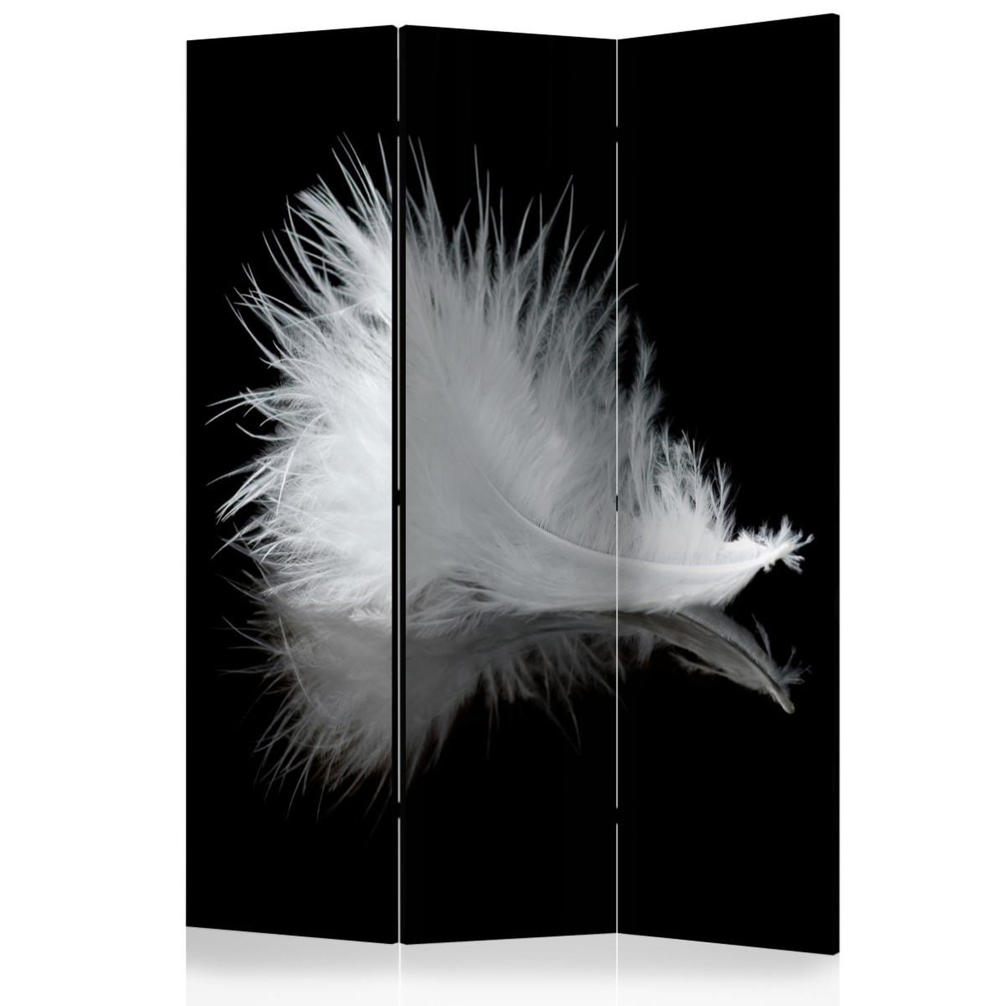 Paris Prix Paravent 3 volets  white feather ii  135x172cm
