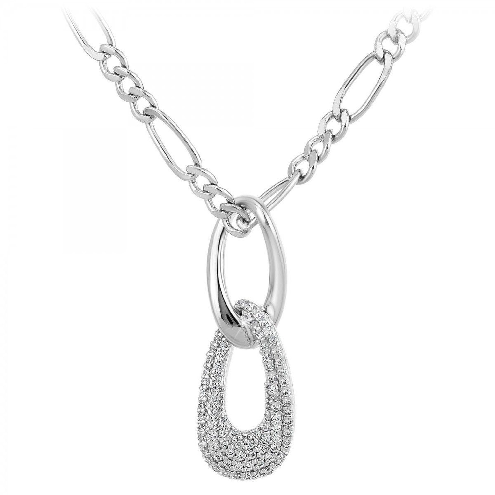 SC CRYSTAL Sautoir SC Crystal orné de Cristaux scintillants