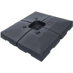 CONCEPT USINE Lot de 4 dalles parasols hdpe DALLES