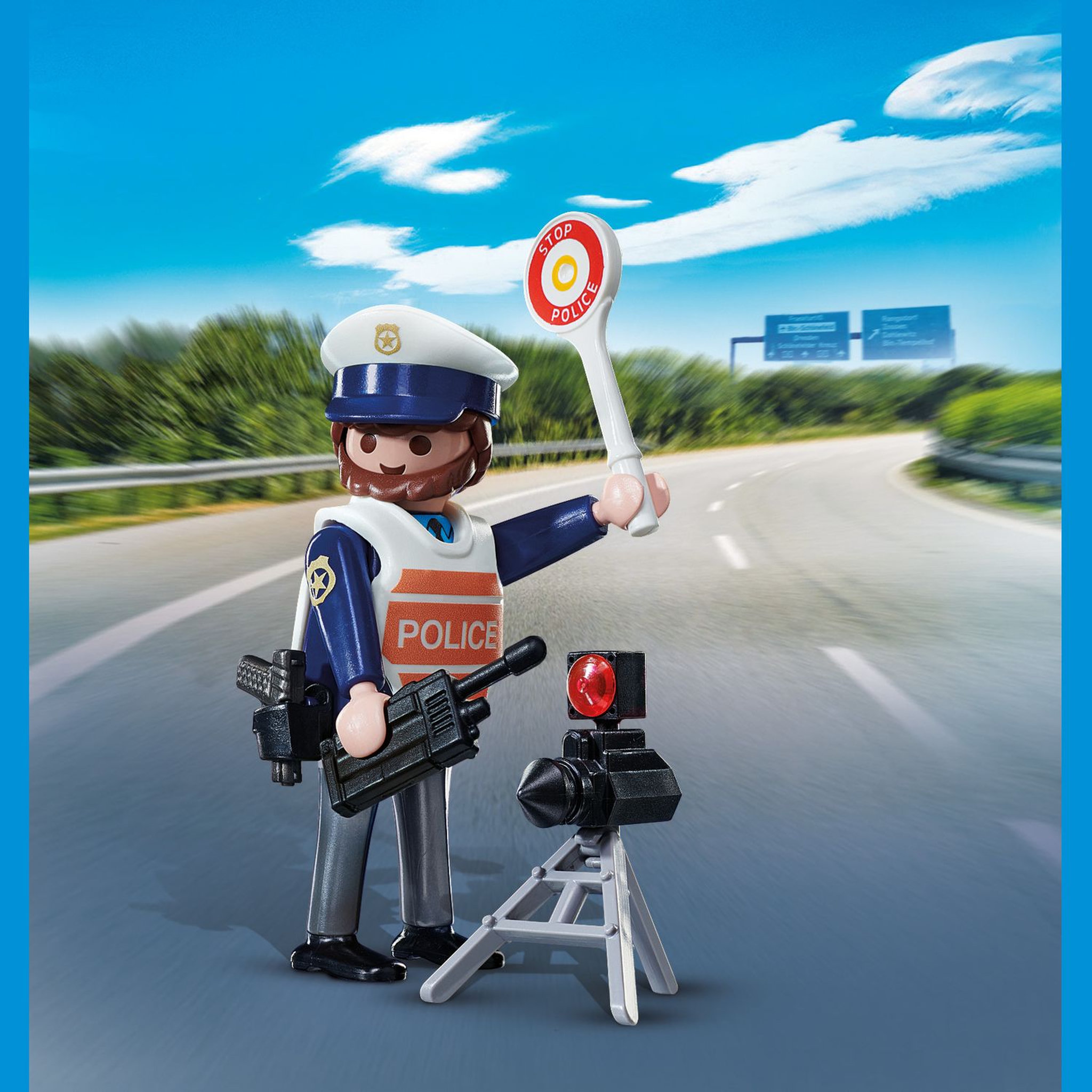 Voir la diapositive 3 : PLAYMOBIL 71201 Policier et radar 