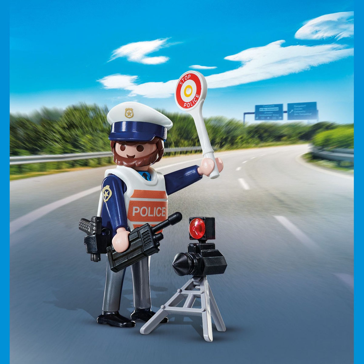 PLAYMOBIL 71201 Policier et radar 