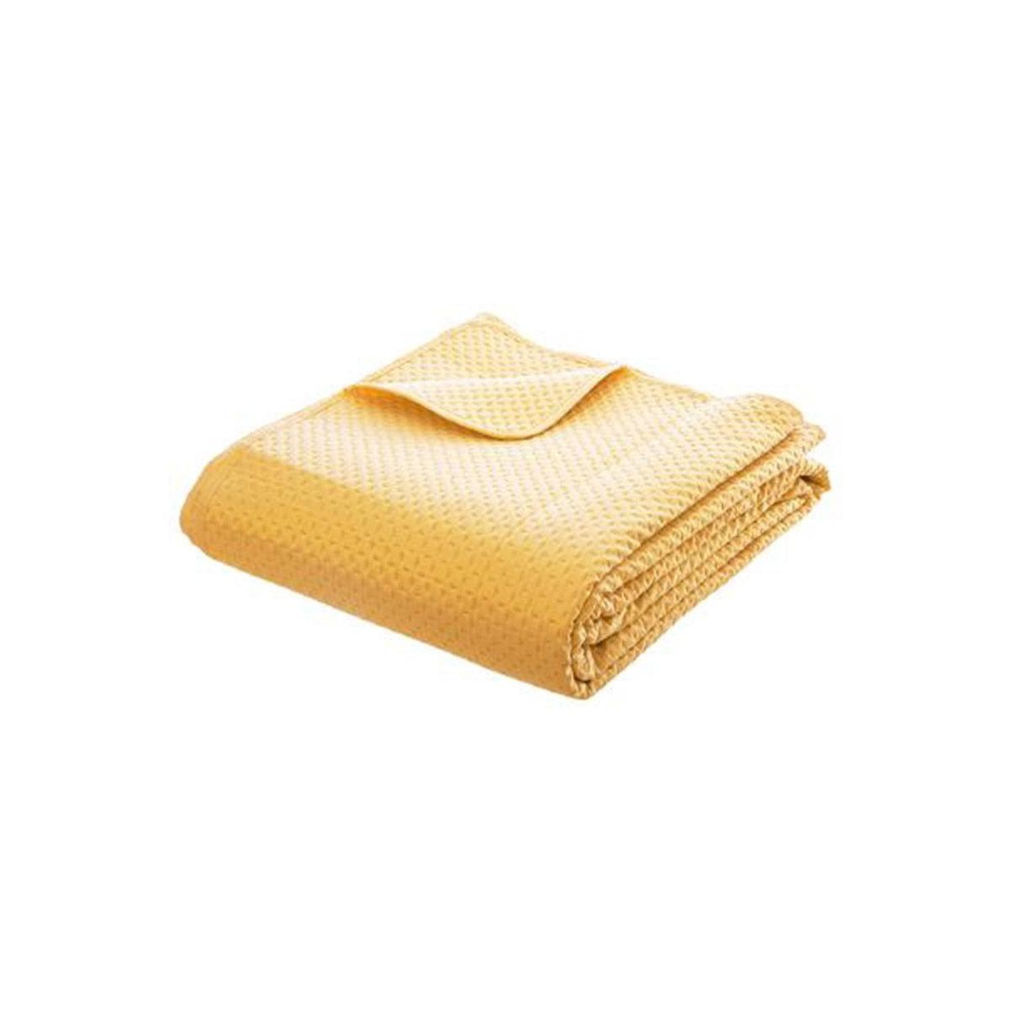 Voir la diapositive 1 : ATMOSPHERA Dessus de lit & 2 taies  dolce  240x260cm ocre