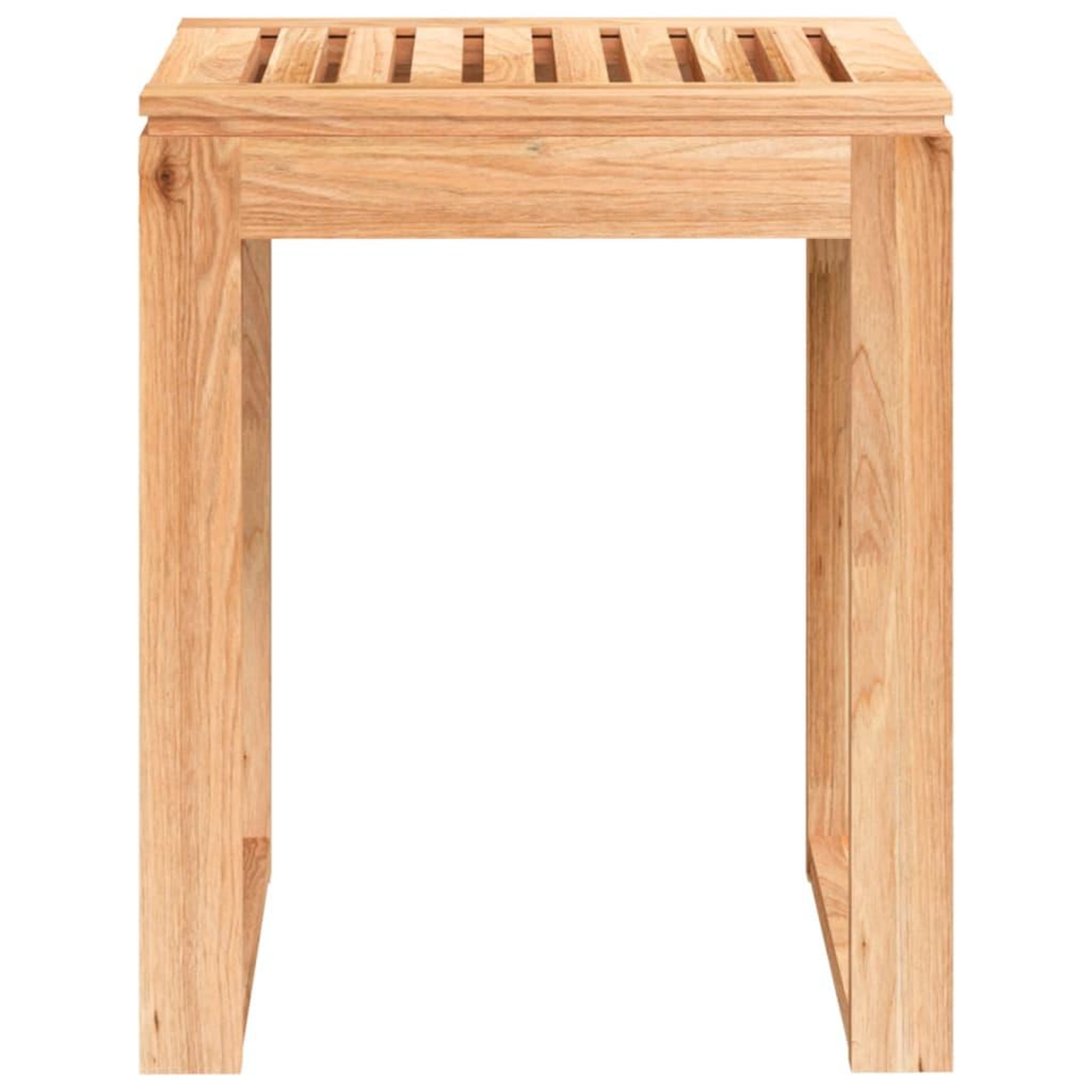 Voir la diapositive 3 : VIDAXL Tabouret de salle de bain 40x30x46 cm bois massif de noyer