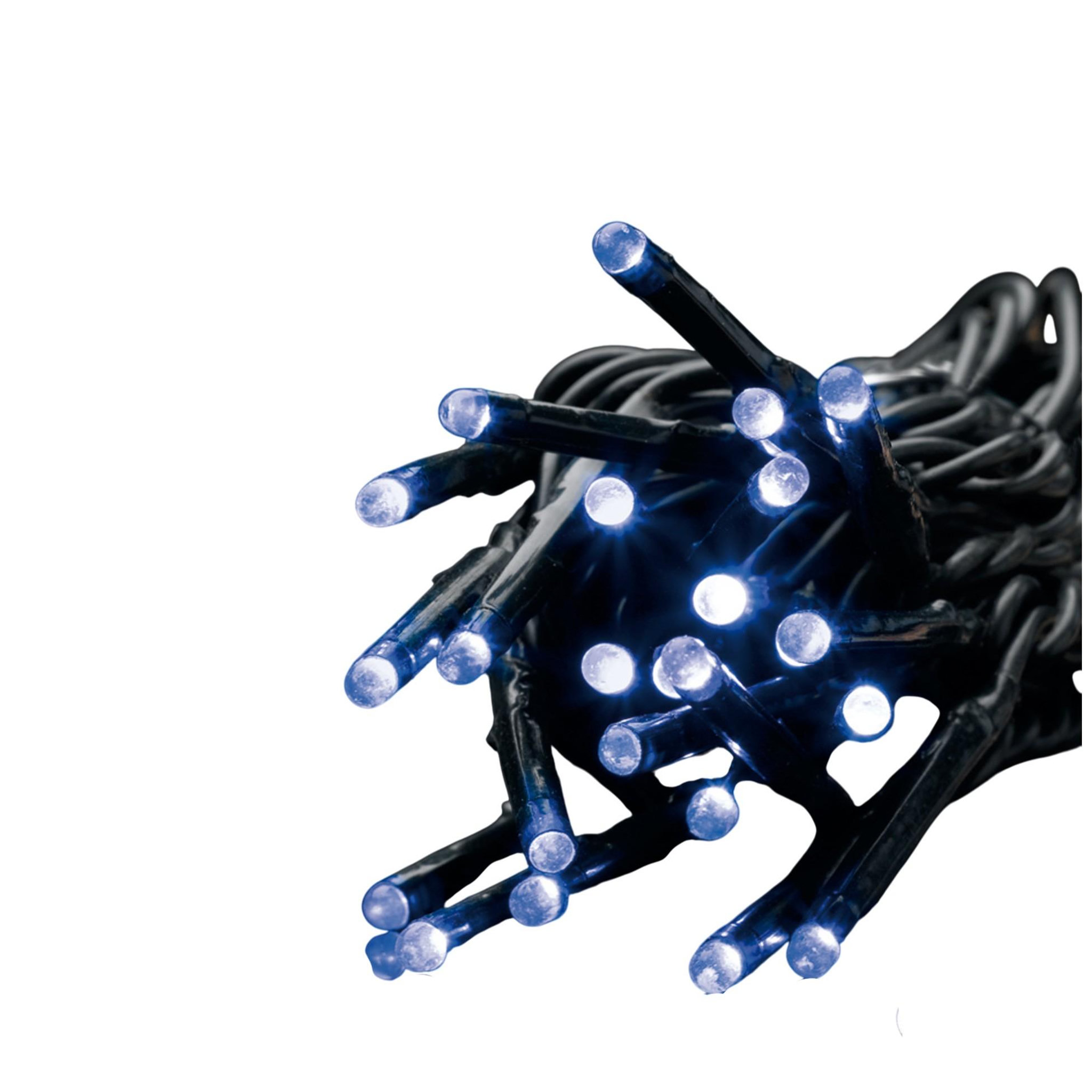 Eden Guirlande exterieur 180 led bleu 20m fil noir