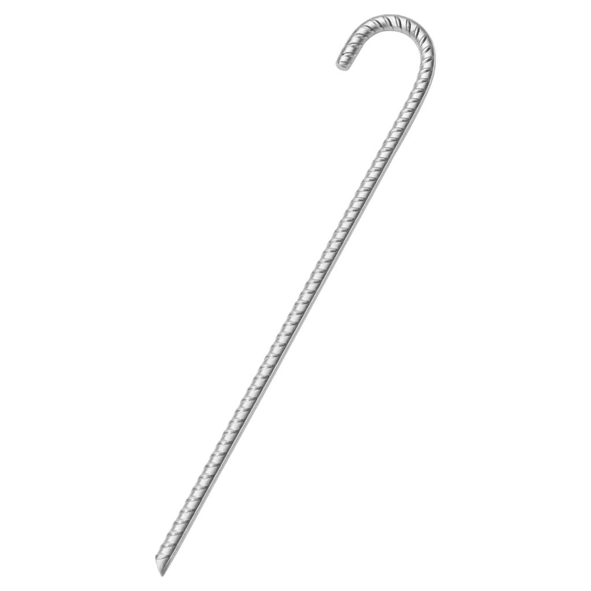 Voir la diapositive 2 : VIDAXL Piquets de tente 12 pcs 41,5 cm Ø12 mm acier galvanise