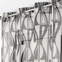 Voir la diapositive 3 : Paris Prix Rideau Voilage à Œillets  Ikaris  140x240cm Noir & Blanc