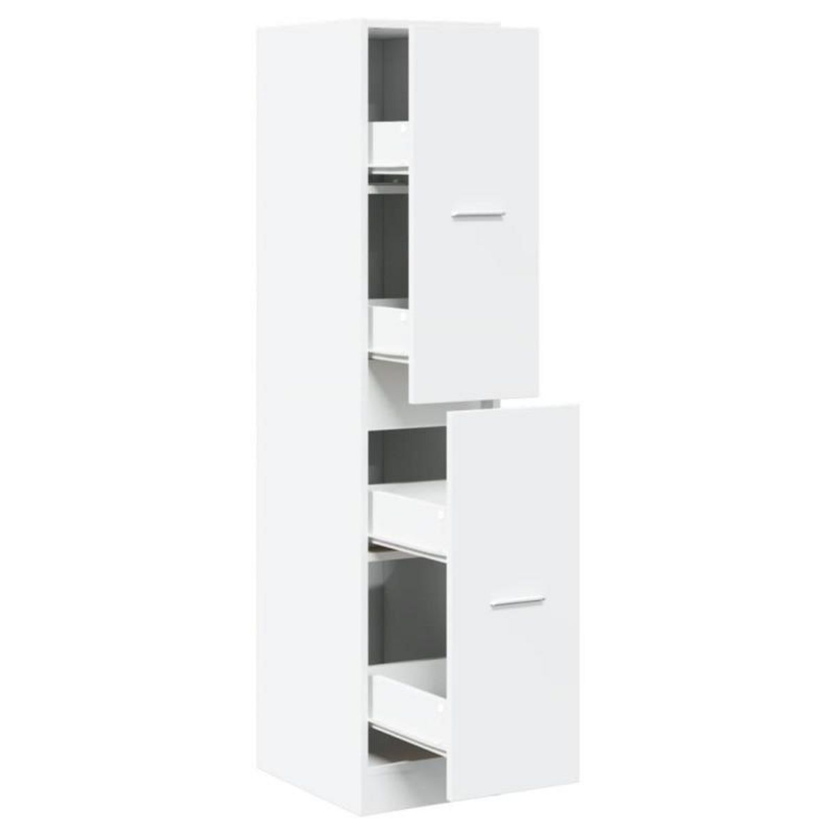 VIDAXL Armoire d apothicaire blanc 30x41x144,5 cm bois d ingénierie