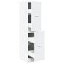 Voir la diapositive 2 : VIDAXL Armoire d apothicaire blanc 30x41x144,5 cm bois d ingénierie