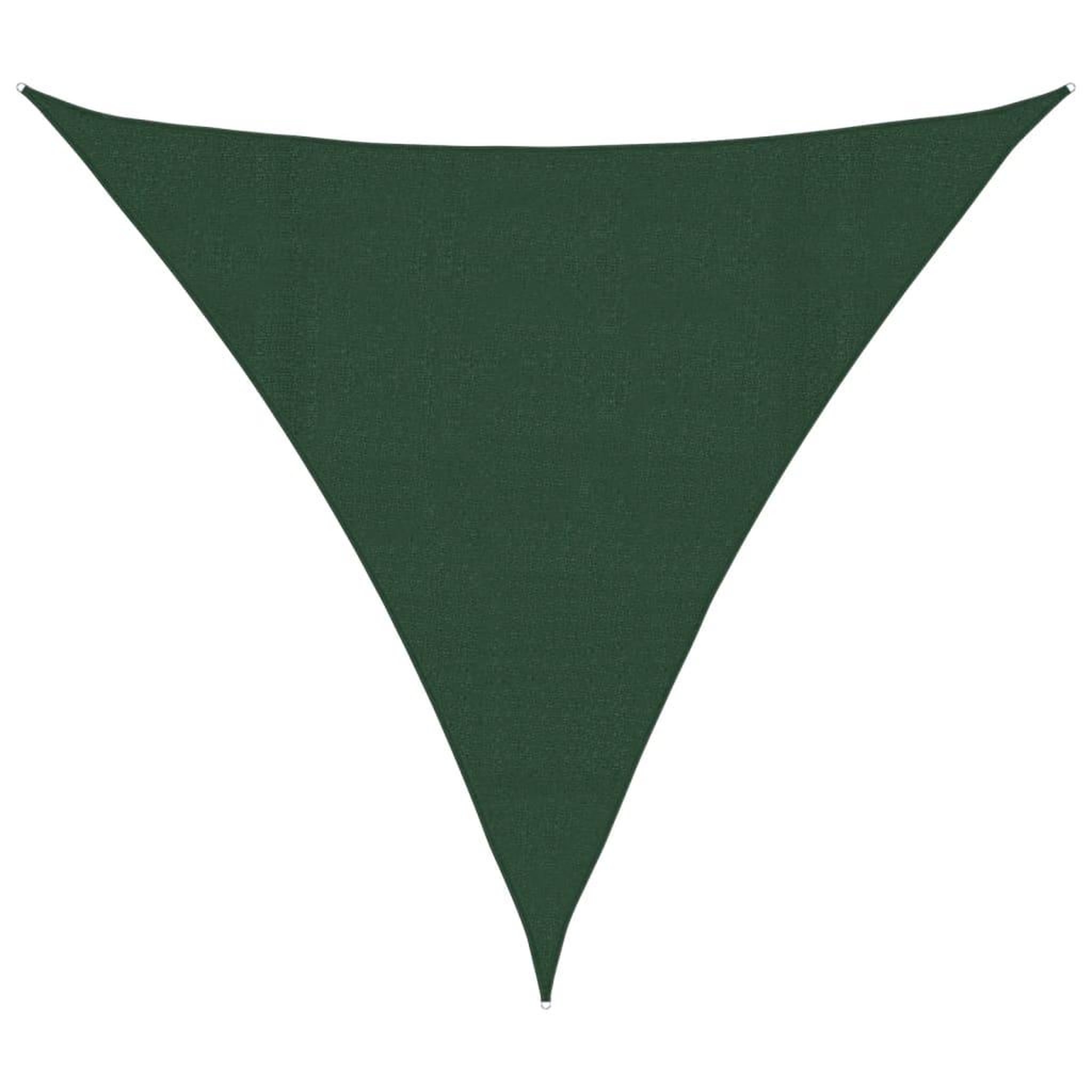 Voir la diapositive 2 : VIDAXL Voile d'ombrage 160 g/m^2 Vert fonce 4x4x4 m PEHD