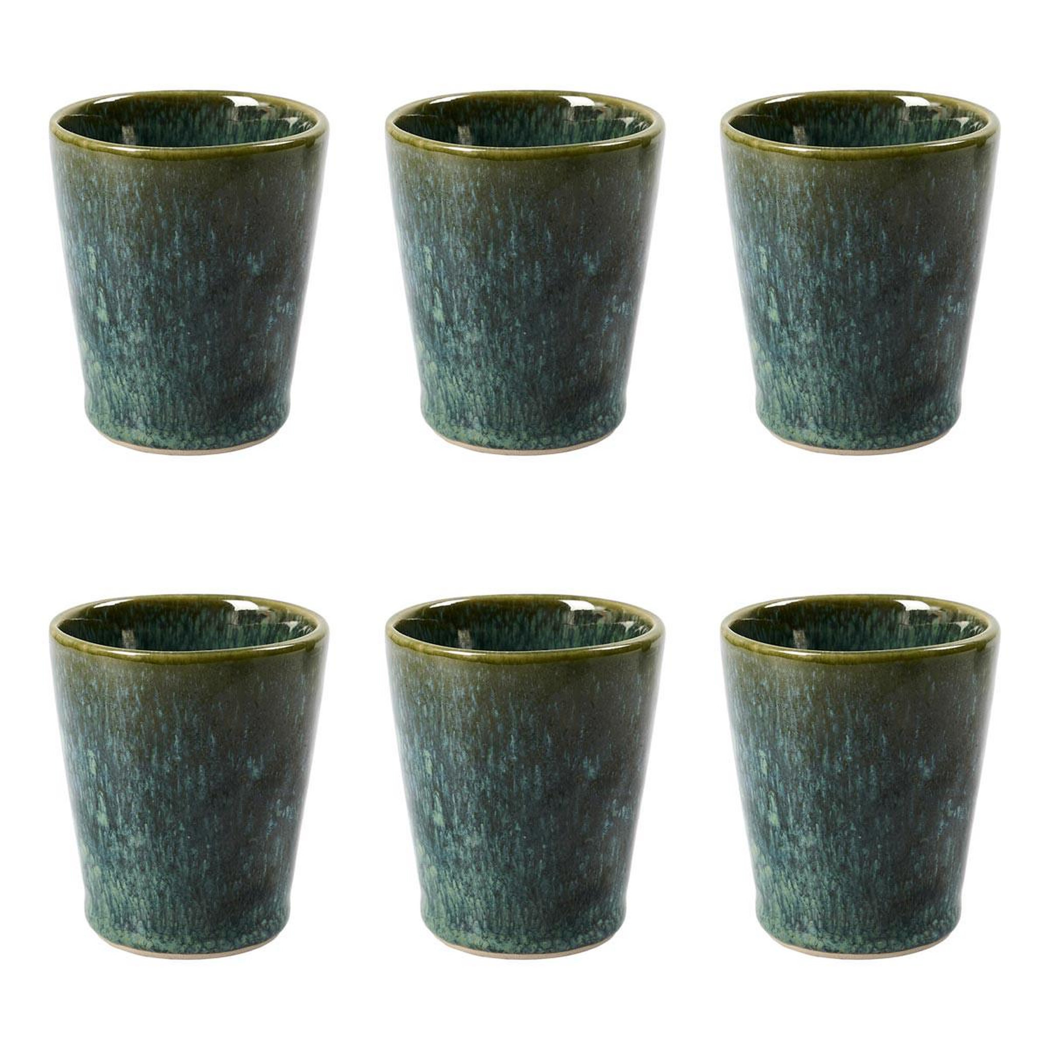 Voir la diapositive 1 : The Home Deco Factory Lot de 6 Tasses à Café  Elia  9cl Vert
