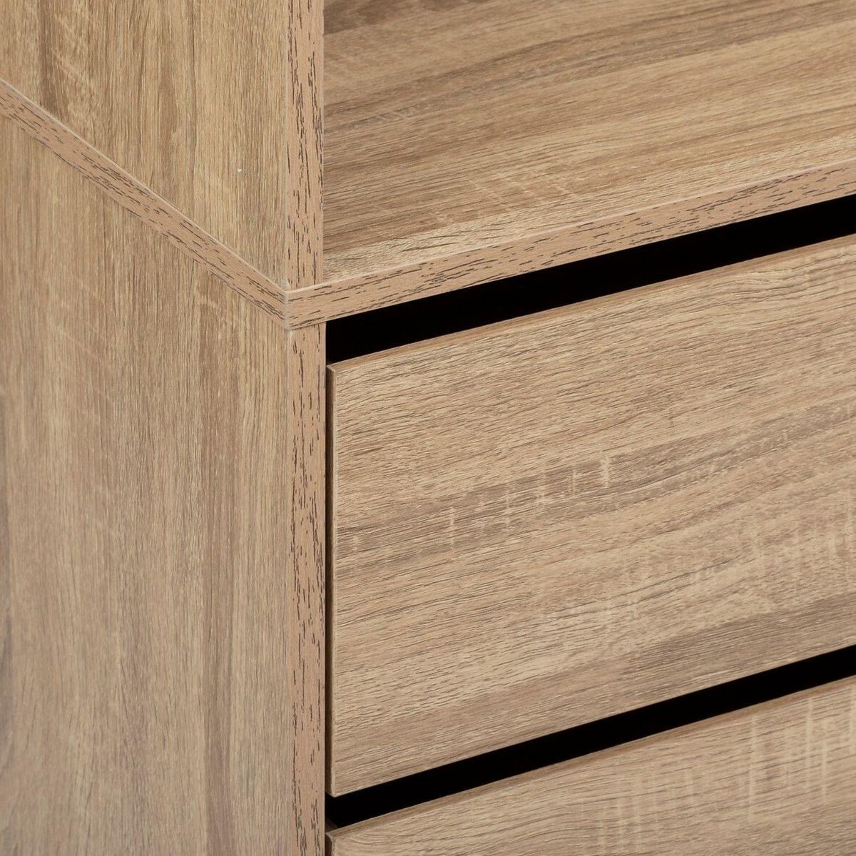 FIVE Dressing 3 tiroirs avec penderie - Beige