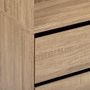 Voir la diapositive 4 : FIVE Dressing 3 tiroirs avec penderie - Beige