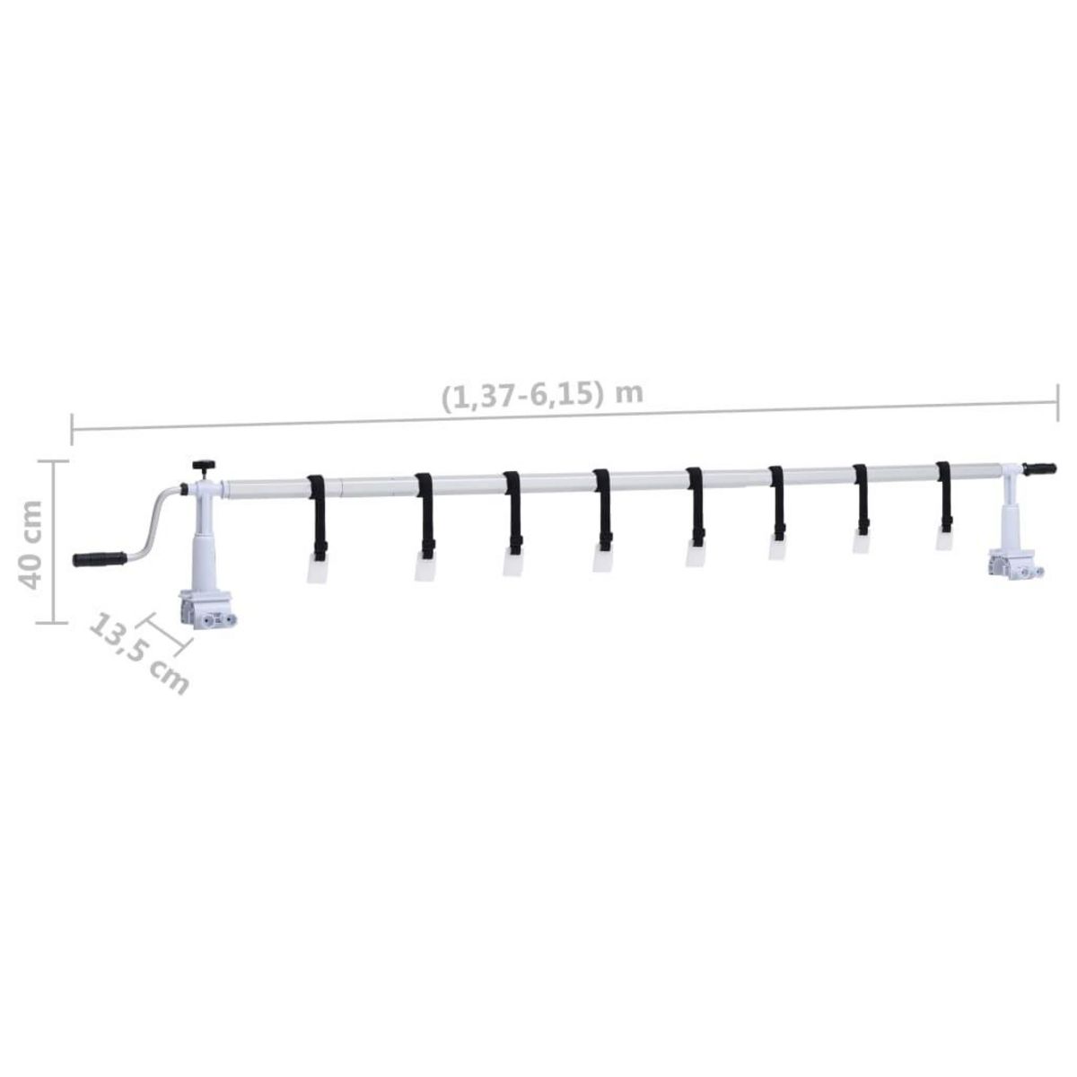 VIDAXL Rouleau de couverture de piscine avec base en plastique