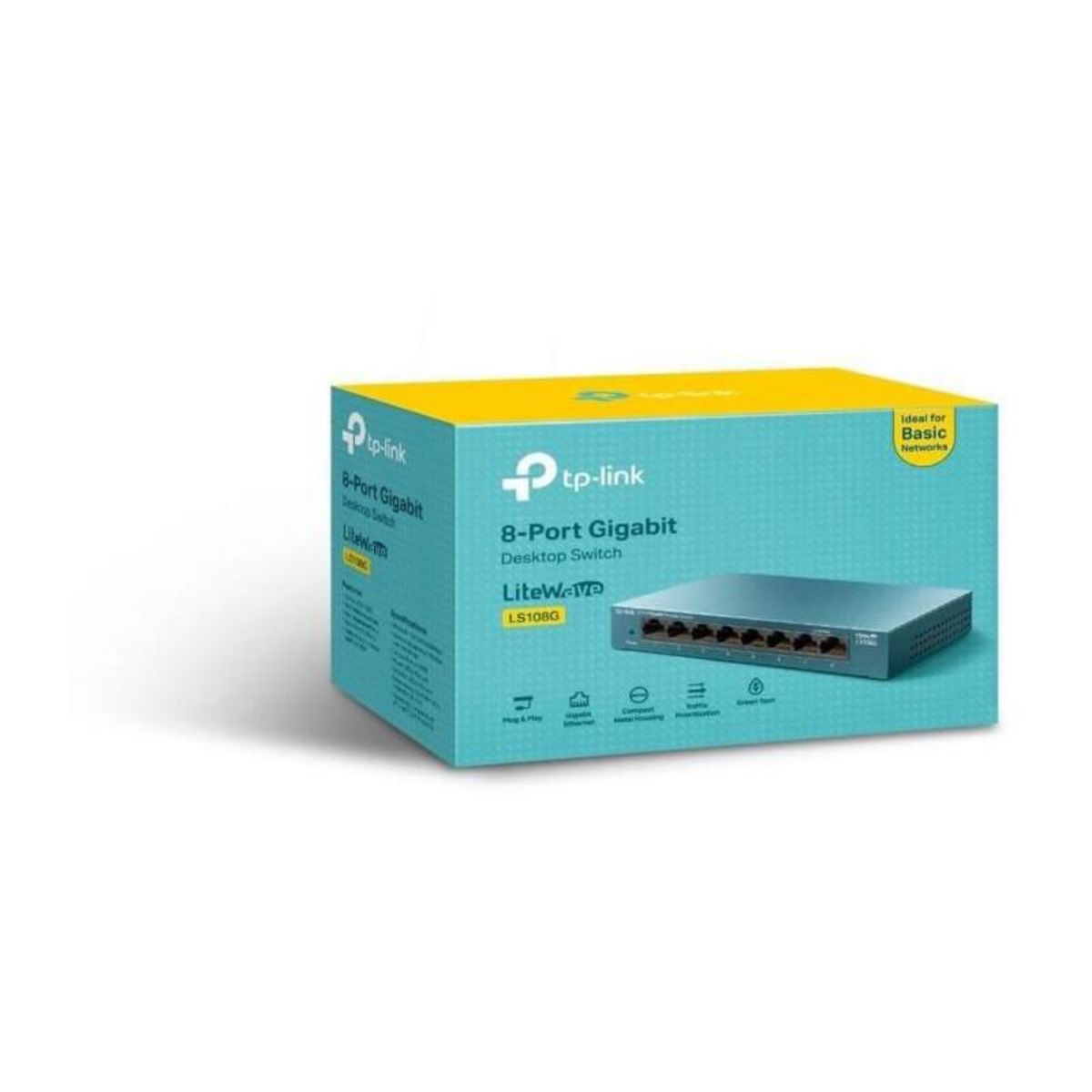 TPLINK TP-Link LS108G Switch Ethernet 8 ports 10/100/1000 Mbps