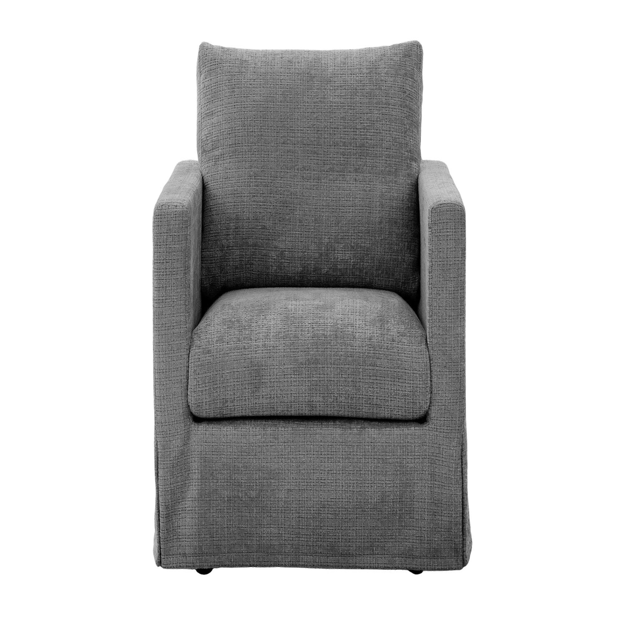 Voir la diapositive 1 : CASANOVA PARIS Leonie - fauteuil tissu chenille déhoussable