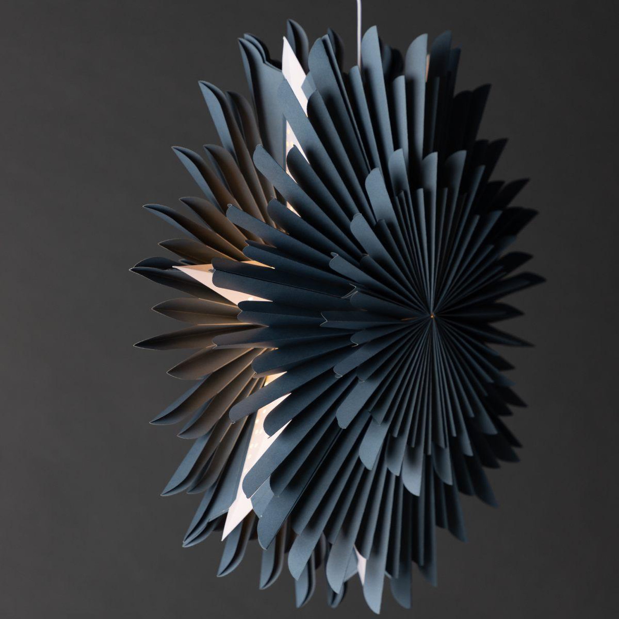 Voir la diapositive 6 : Paris Prix Lampe suspension design  selen  60cm bleu