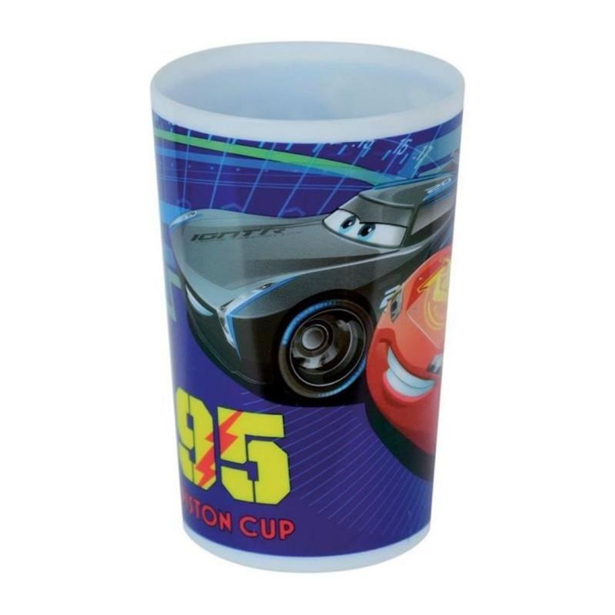 Fun House Lot Vaisselle Disney Cars pour Enfant - FUN HOUSE - 006378 - Verre, Assiette Creuse, Verre avec Paille et 2 Sets de Couverts