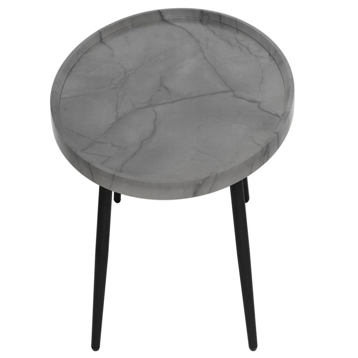 LISA DESIGN Helsinki - table basse - effet marbre - 80 cm