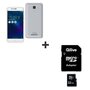 ASUS Pack Smartphone Zenfone 3 Max Argent Double sim & Carte QiLive Micro SDHC 32 Go + Adaptateur