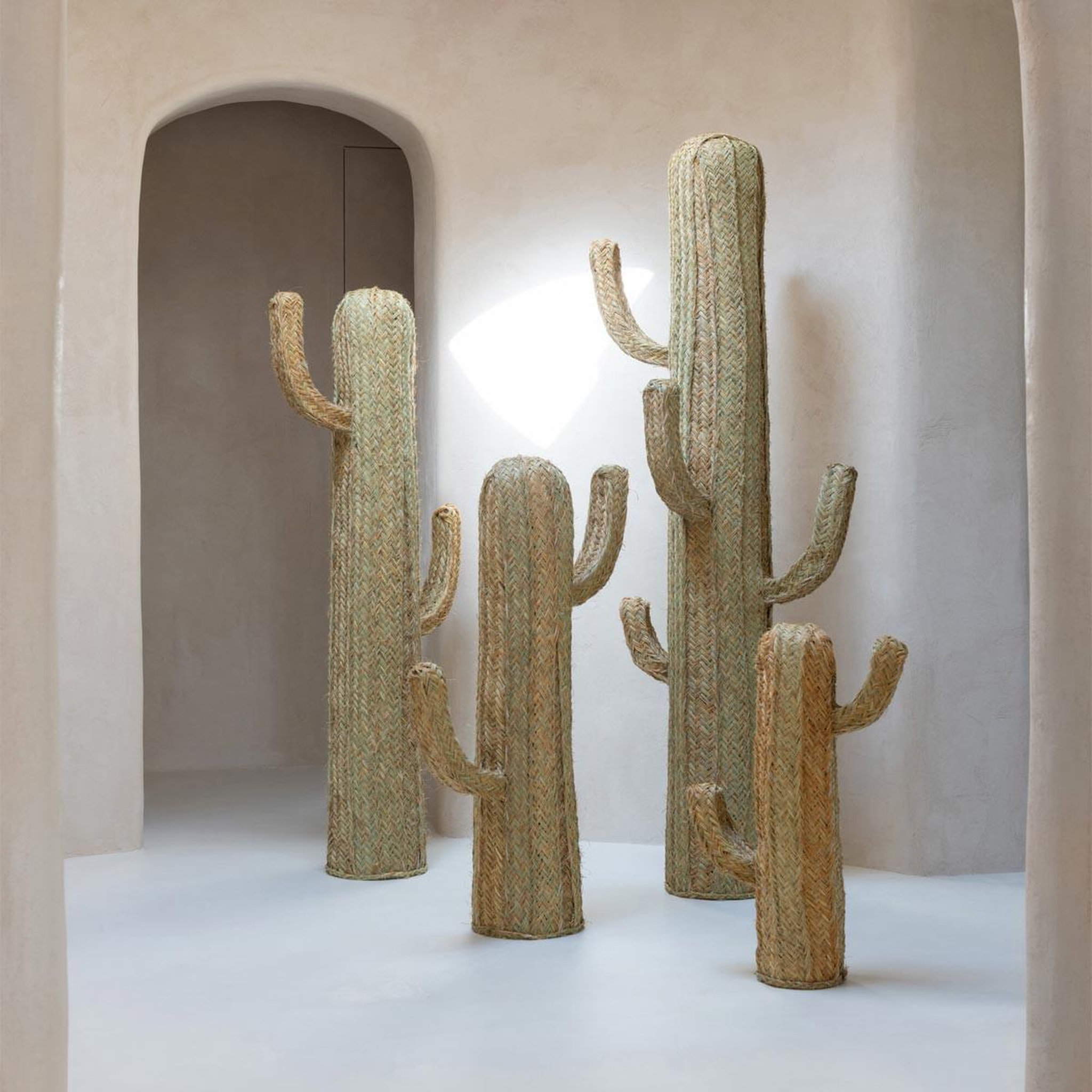 Voir la diapositive 4 : J-LINE Cactus déco herbe  afrique  145cm naturel
