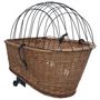 Voir la diapositive 6 : VIDAXL Panier arrière de vélo avec couvercle 55x31x36 cm Saule naturel