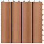 Voir la diapositive 4 : VIDAXL Carreaux de terrasse WPC 30x30 cm 11 pcs 1 m2 Marron