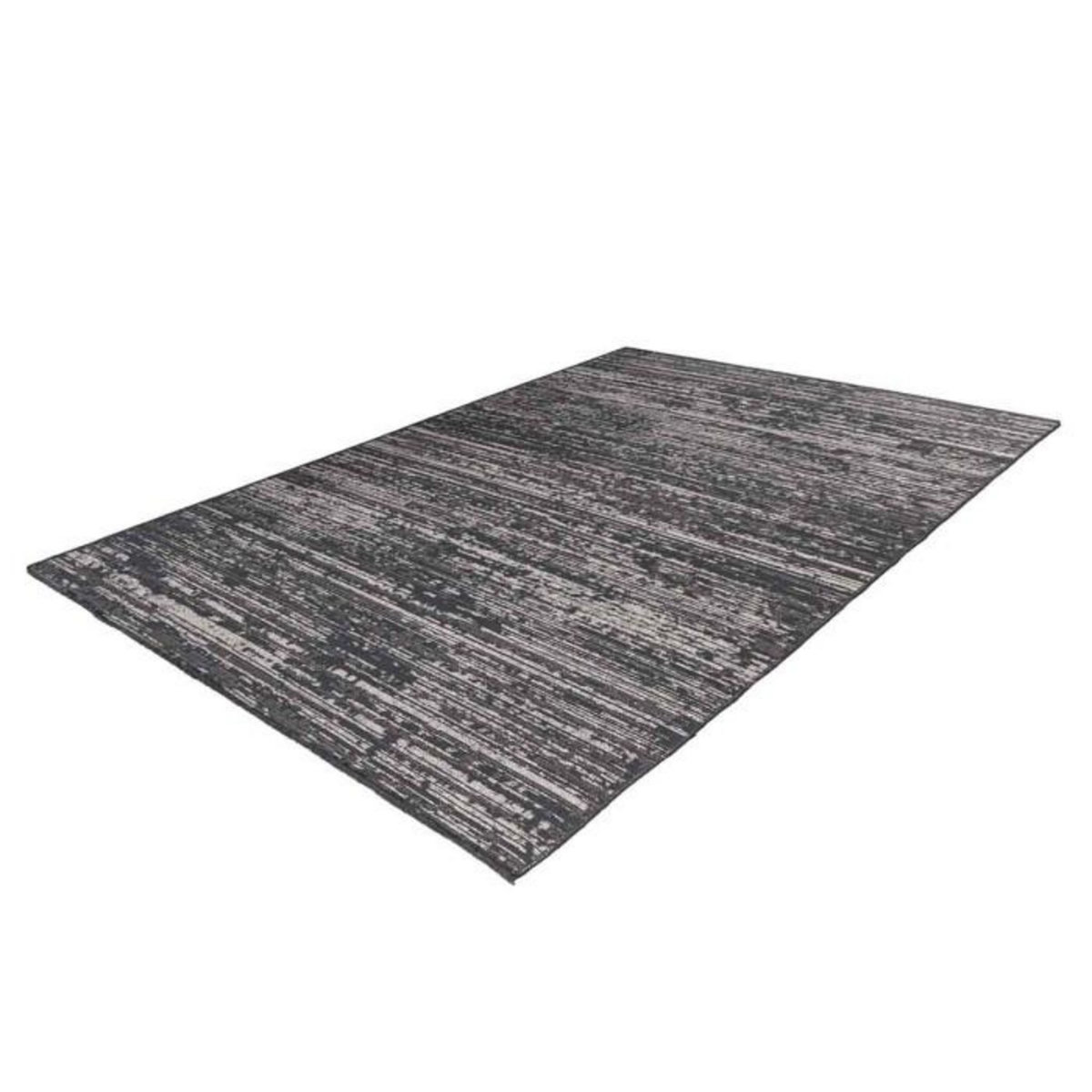 Paris Prix Tapis Tissé à Poils Plats Vintage  Kalevi  Gris