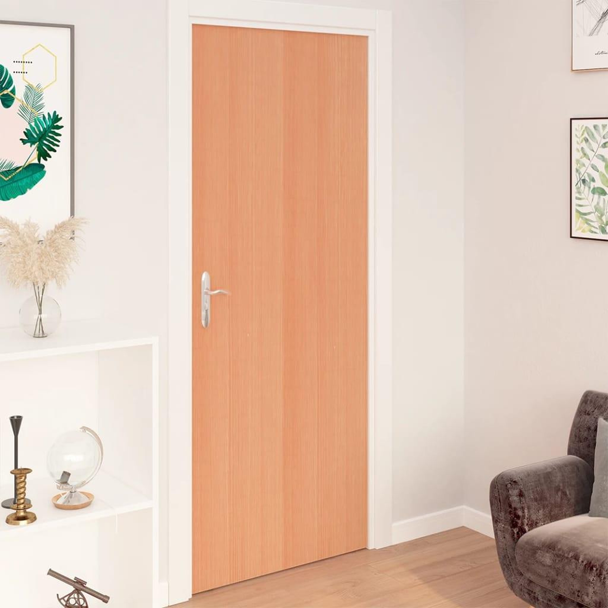 Voir la diapositive 1 : VIDAXL Films autoadhesifs de meubles 2 pcs Chene japonais 500x90cm PVC