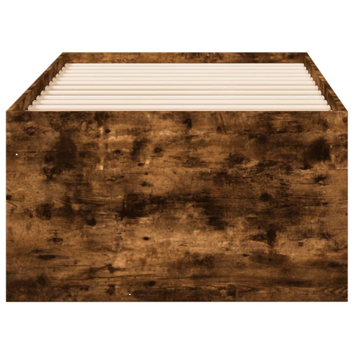 VIDAXL Lit de jour avec tiroirs sans matelas chene fume 100x200 cm