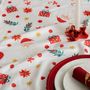 Voir la diapositive 5 : FEERIC LIGHT & CHRISTMAS Nappe de Noël ronde antitache motif Père Noël - D. 180 cm